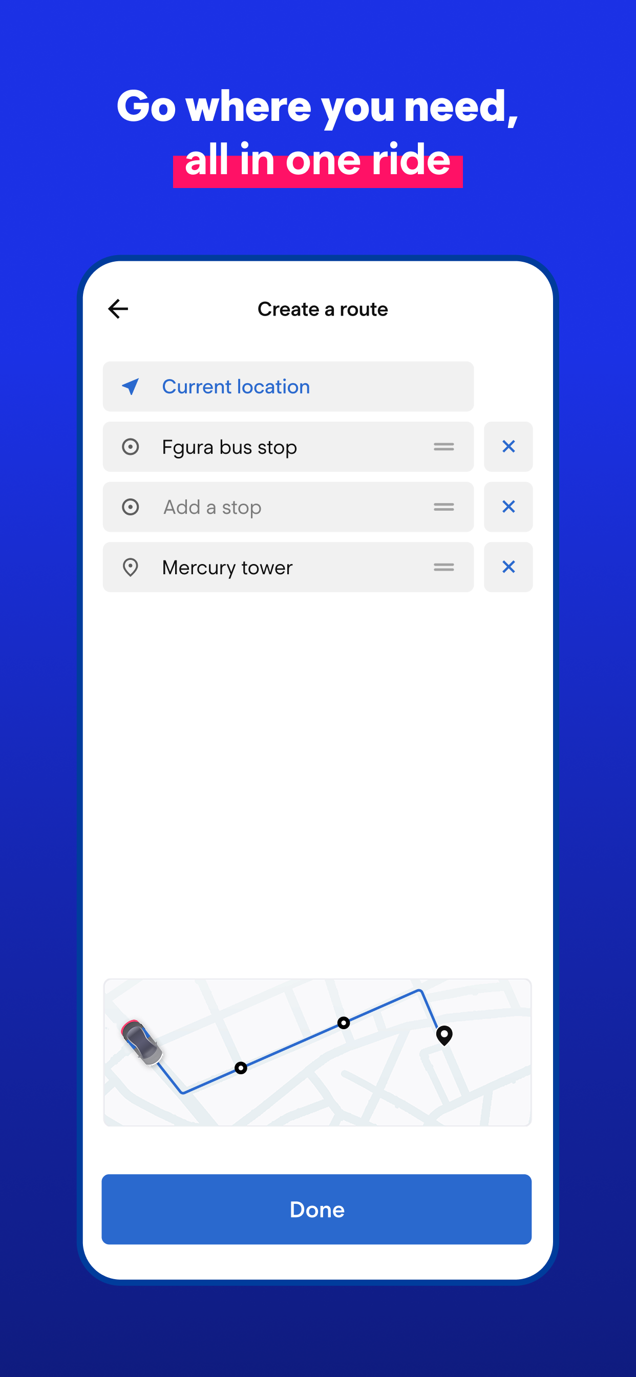 eCabs: Request a Ride