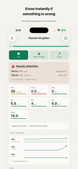 Aquafern: Fish Tank Tracker screenshot 1