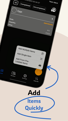 grocery list maker perfectly screenshot 2
