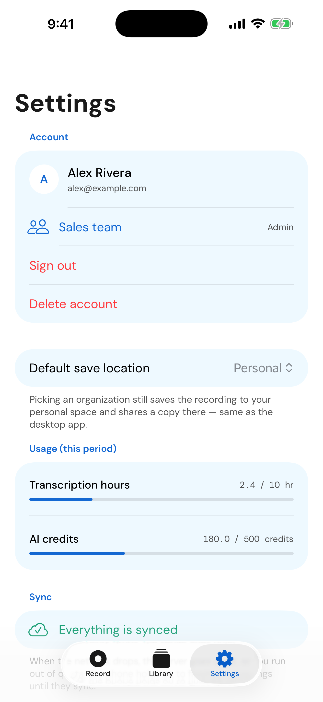 Parley: Dictation & Meetings screenshot 6