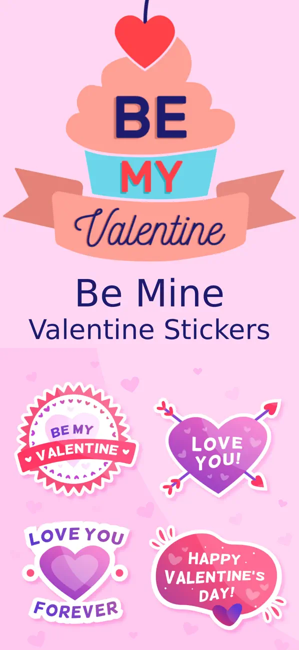 Screenshot #1 pour Be Mine Valentine Stickers