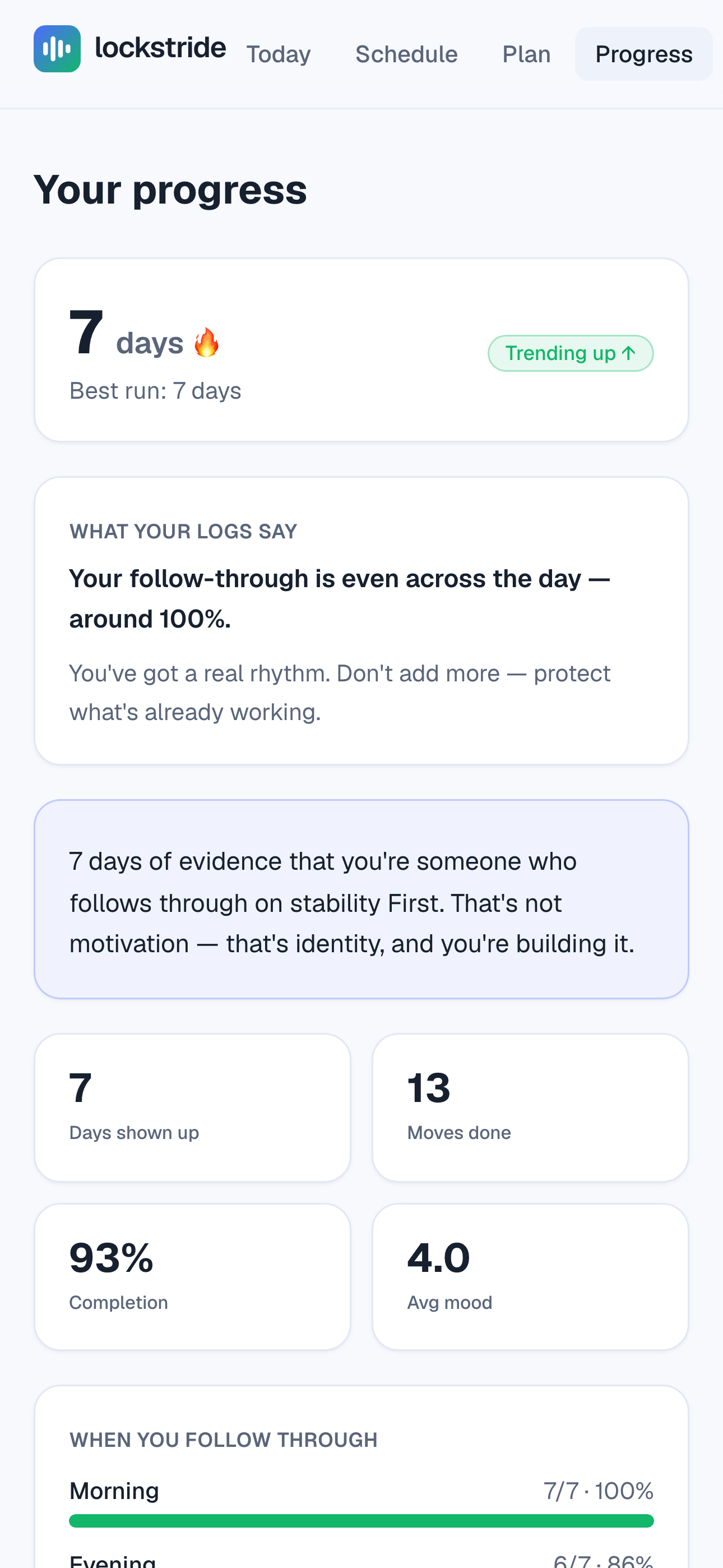 Lockstride: Daily Planner screenshot 3