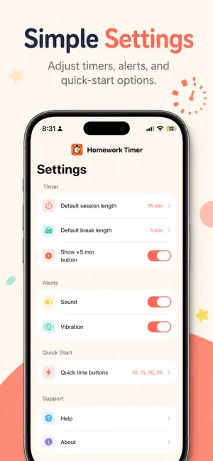Homework Timer: Study Clock screenshot 4
