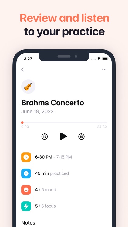 Andante Music Practice Journal screenshot-4