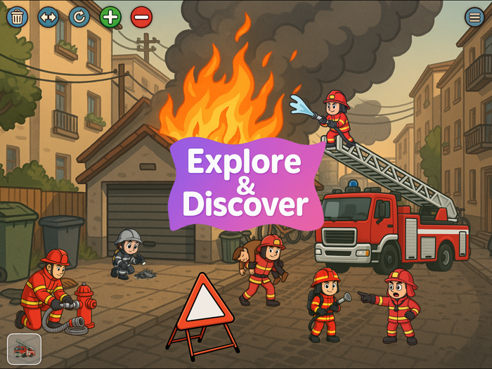 Firefighter Games  Stickers