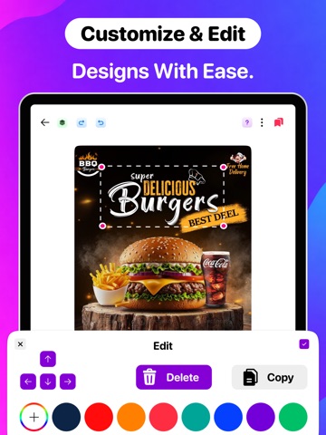 Poster Maker: AI Flyer Creator iPad screenshot