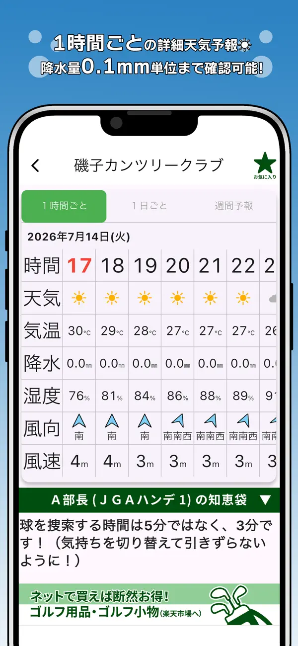 Screenshot #2 pour 全国ゴルフ天気