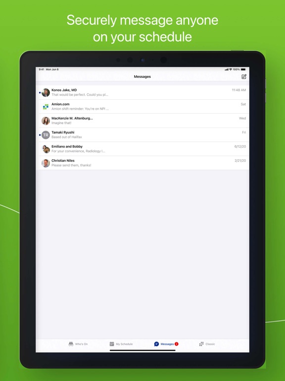 Amion - Clinician Scheduling iPad screenshot 3