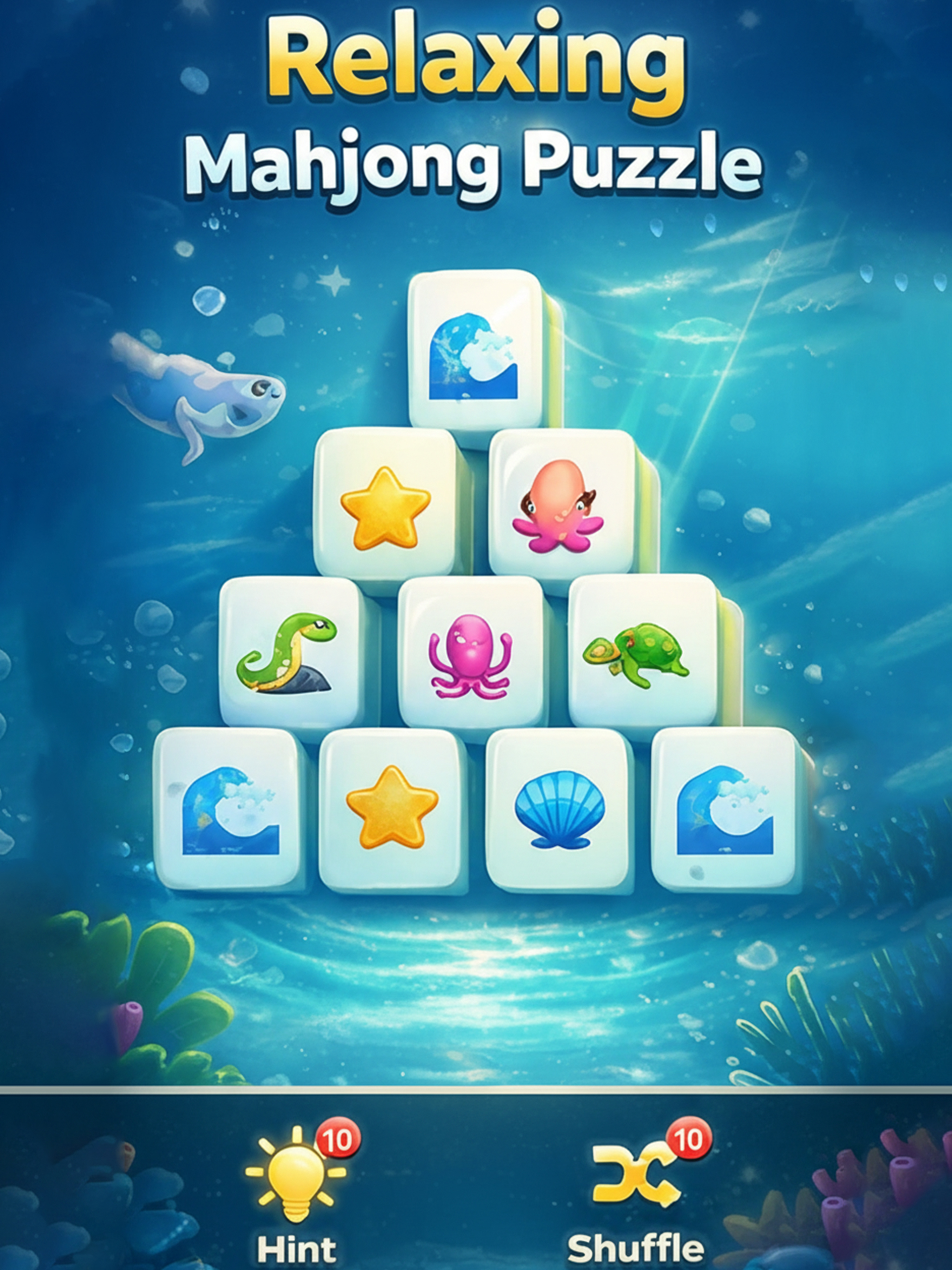 3D Animals Mahjong Tile Match