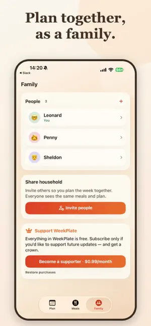 WeekPlate – Meal Planner screenshot 3