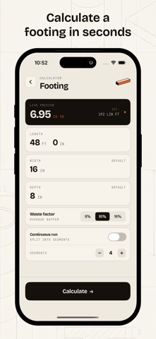 Concrete Calculator - Pour Screenshot 4 of 6
