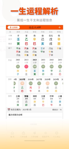 山上人-万年历,生辰八字起名,八字配对,五行日历 screenshot