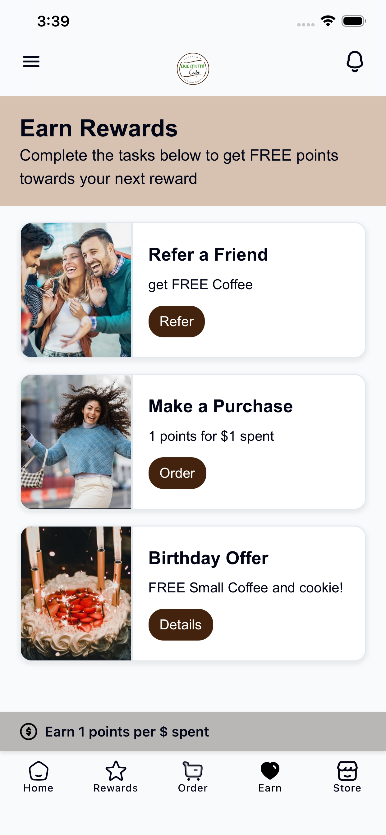 Civic Center Cafe Rewards screenshot 5