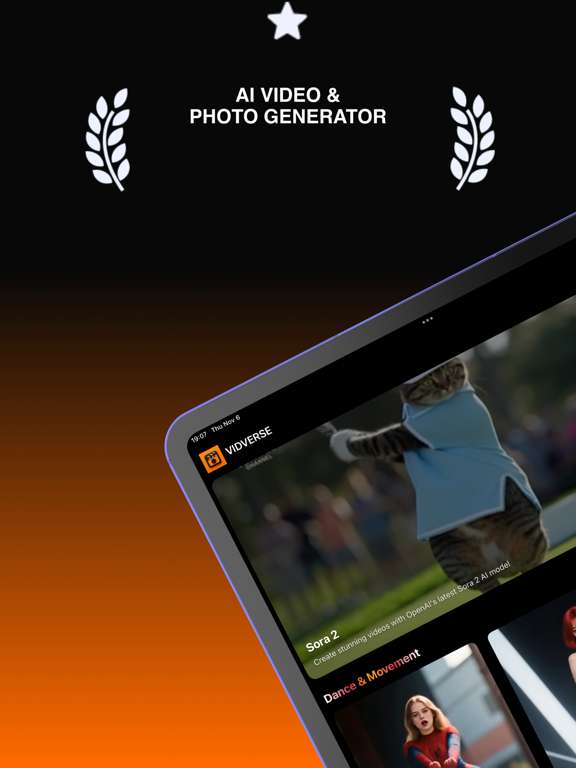 AI Video Creator: Vidoa iPad screenshot 1 - Photo & Video app