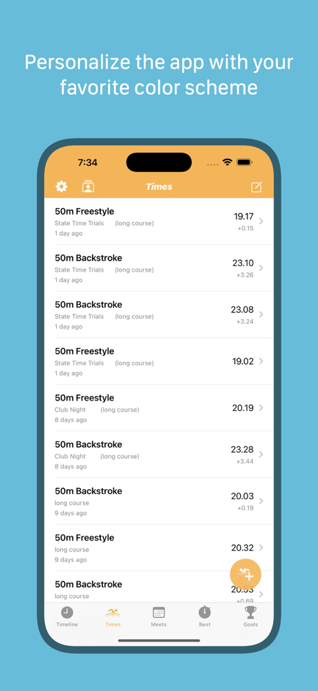SwimTrackr screenshot 9