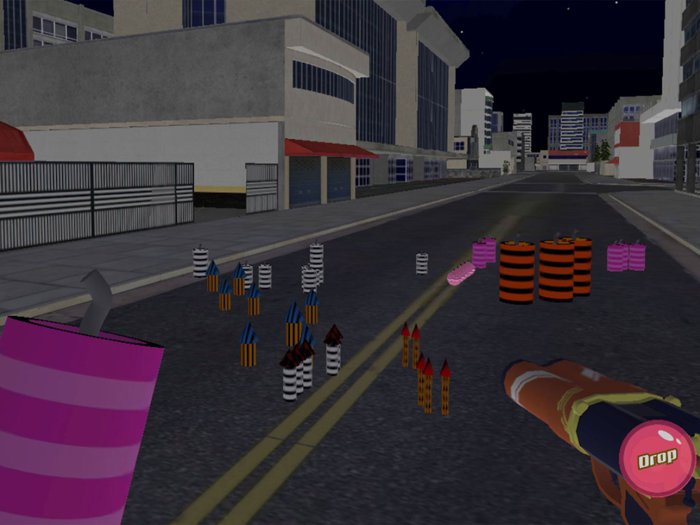 Permainan kembang petasan 3D