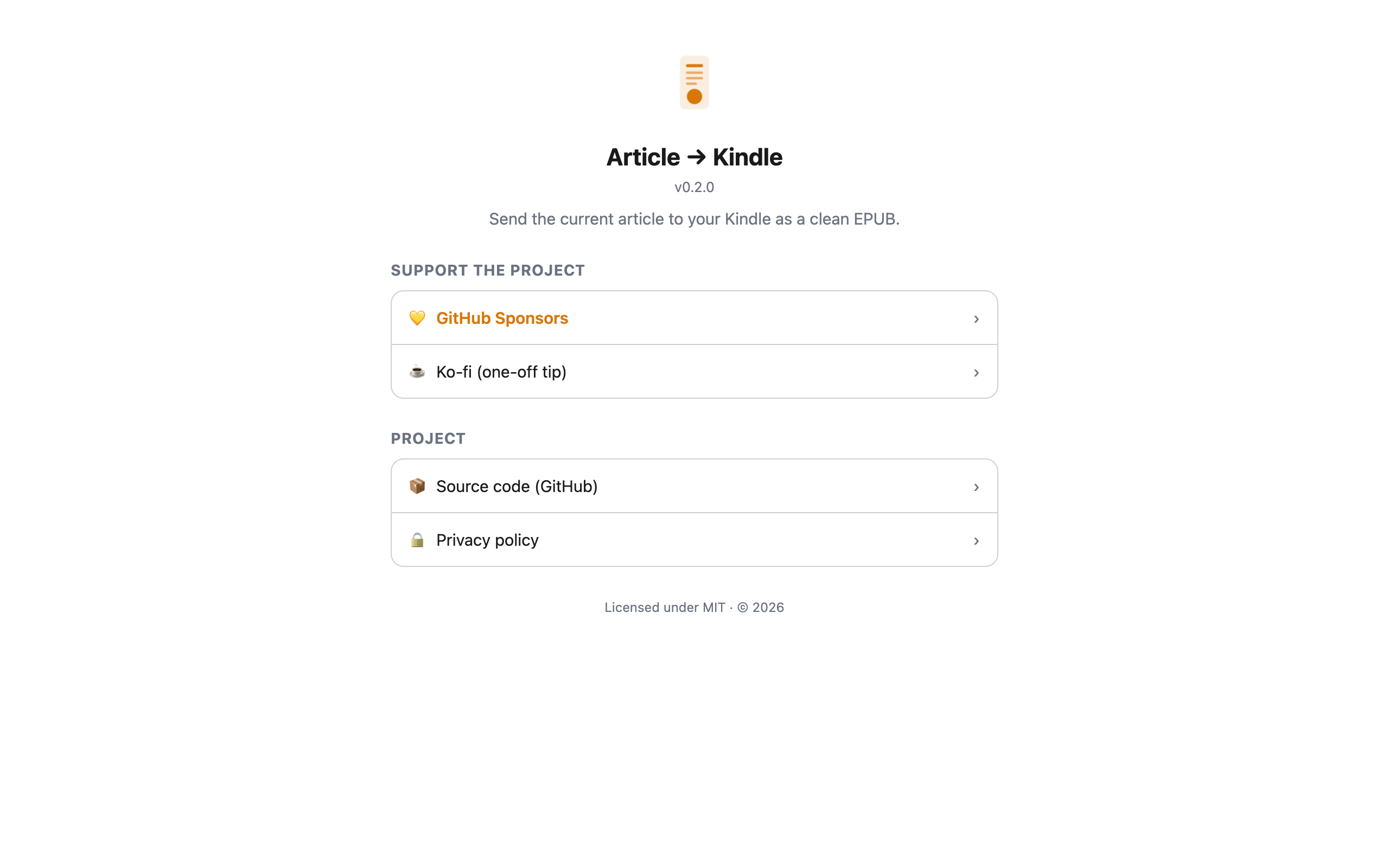 Article to Kindle screenshot 7