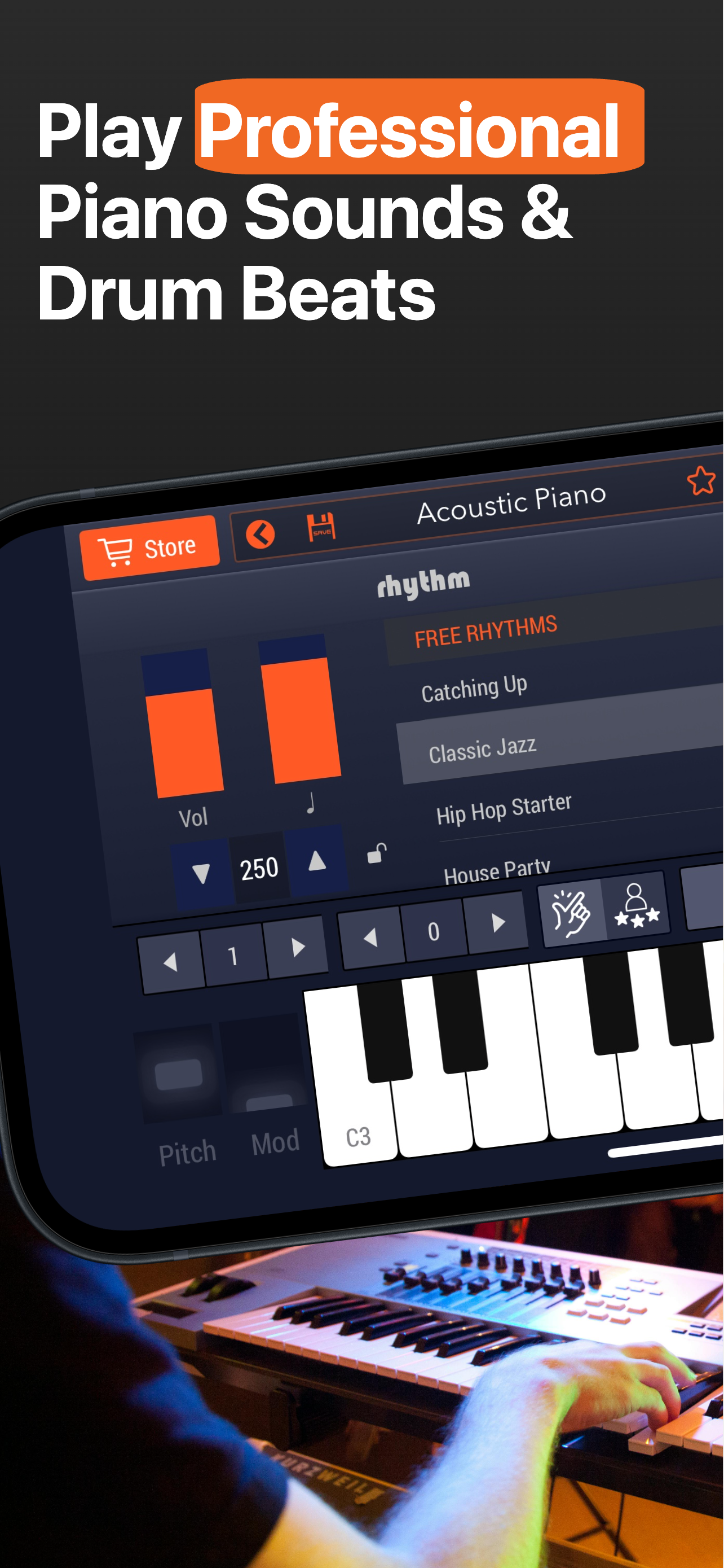 Piano Pro & Drum Music Studio