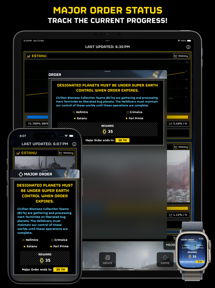 War Monitor for Helldivers 2