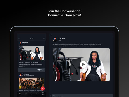 The Black In HR iPad screenshot 1 - Social Networking app