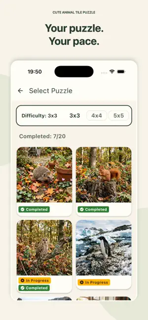 Cute Animal Tile Puzzle screenshot 3