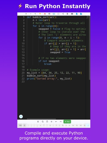 PyStudio - Learn & Run Python iPad screenshot 2