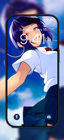 Anime girl wallpapers HD iPhone screenshot