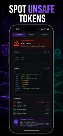 JWT解码器 Token令牌解析验签调试工具 screenshot