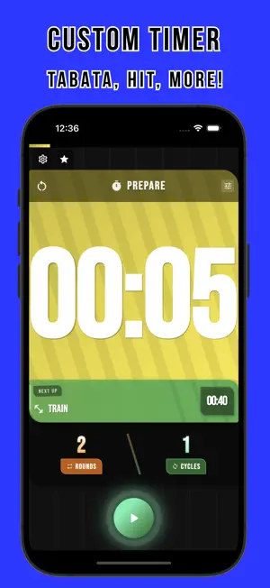 Interval Timer Tabata Hiit screenshot 1
