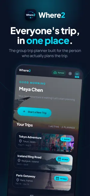 Where2 - Group Trip Planner screenshot 1