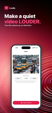 Loudly: Video Volume Booster iPhone screenshot