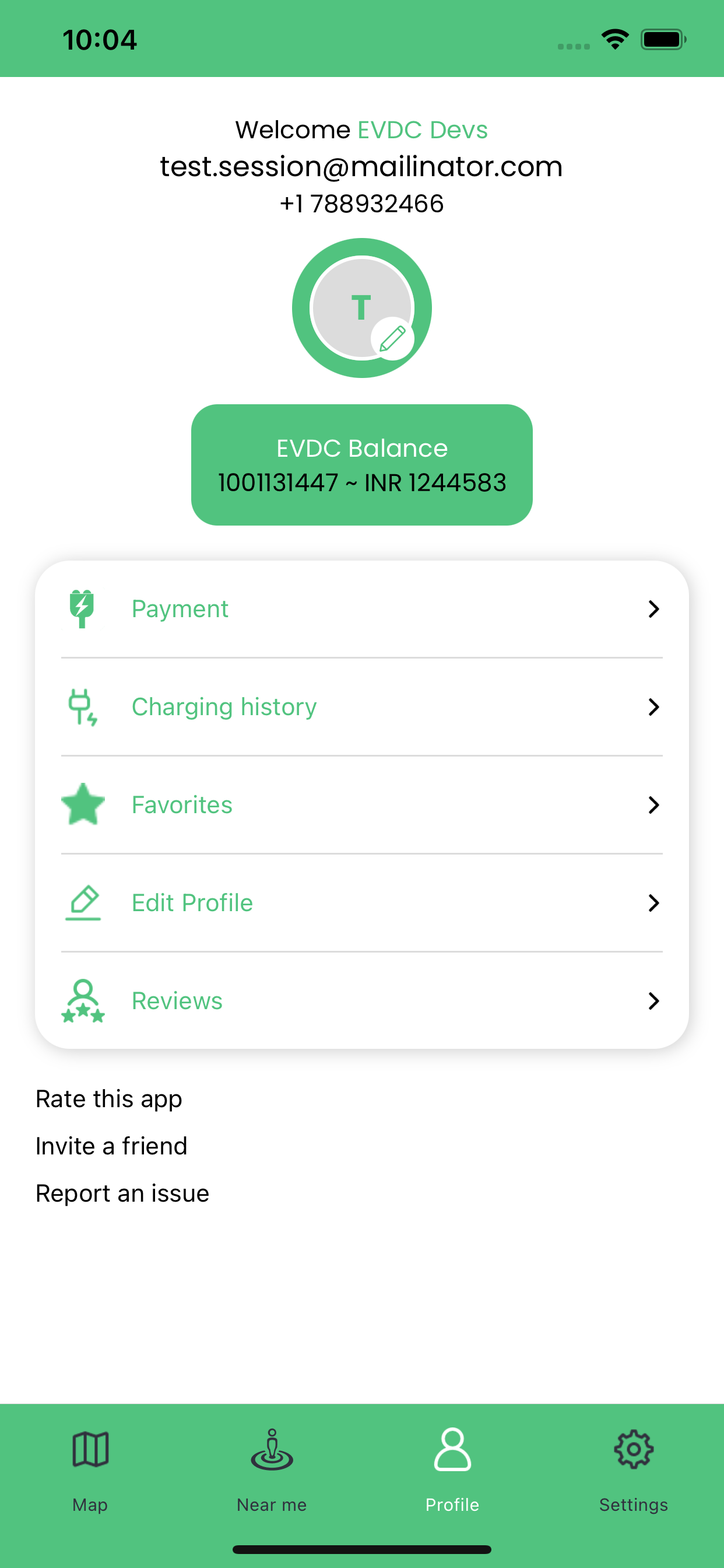 EVDC Charging Map