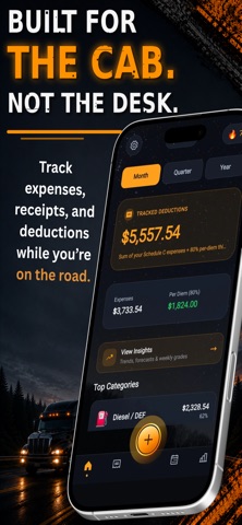 TruckBooks: Trucker Expenses iPhone screenshot