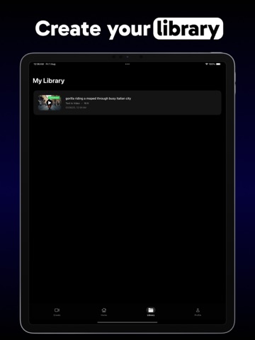 PromptPlay: Text To Video iPad screenshot