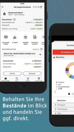 Screenshot von S-Invest - Wertpapiere & Börse auf dem iPhone 2