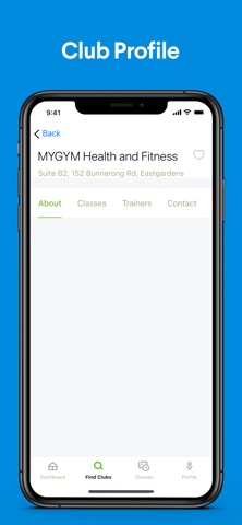 MYGYM Health and Fitness iPhone screenshot
