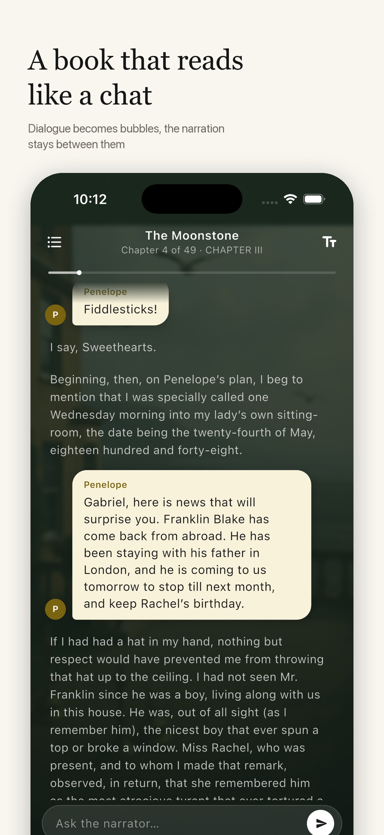 Screenshot 1 of Retold: Talk to every story