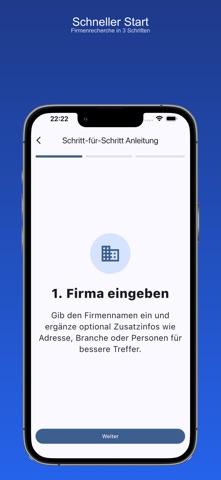 Firmenauskunft screenshot