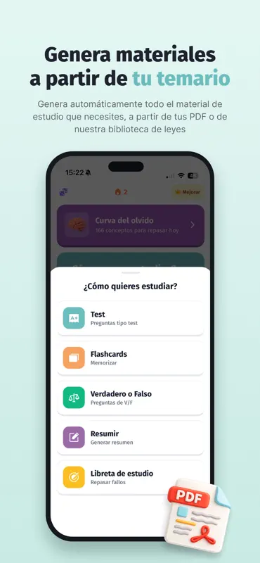 Typed AI: Tests de oposiciones screenshot 2 of 5
