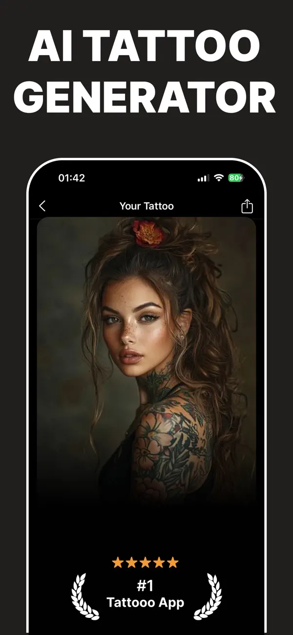 Screenshot #1 pour AI Tattoo Design Generator－Ink