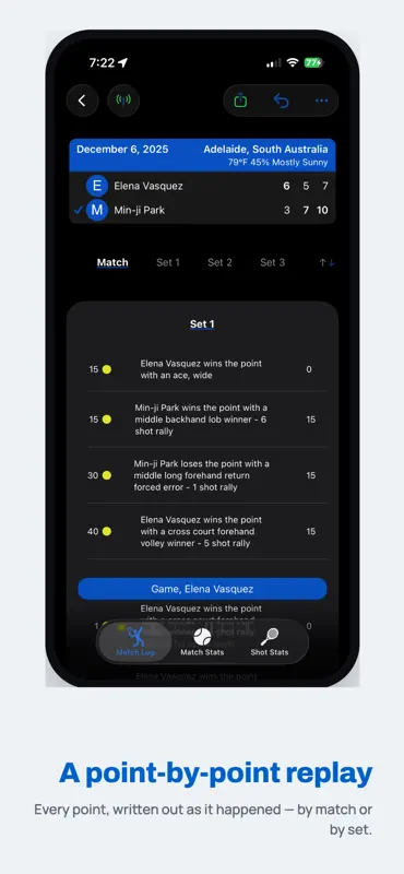 MatchTrack Tennis Score Keeper screenshot 9 of 9