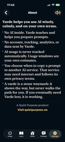 Varde: Calm AI Guide screenshot