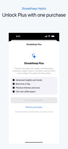 StreakKeep Habits screenshot