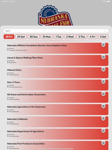 NE State Fair iPad screenshot