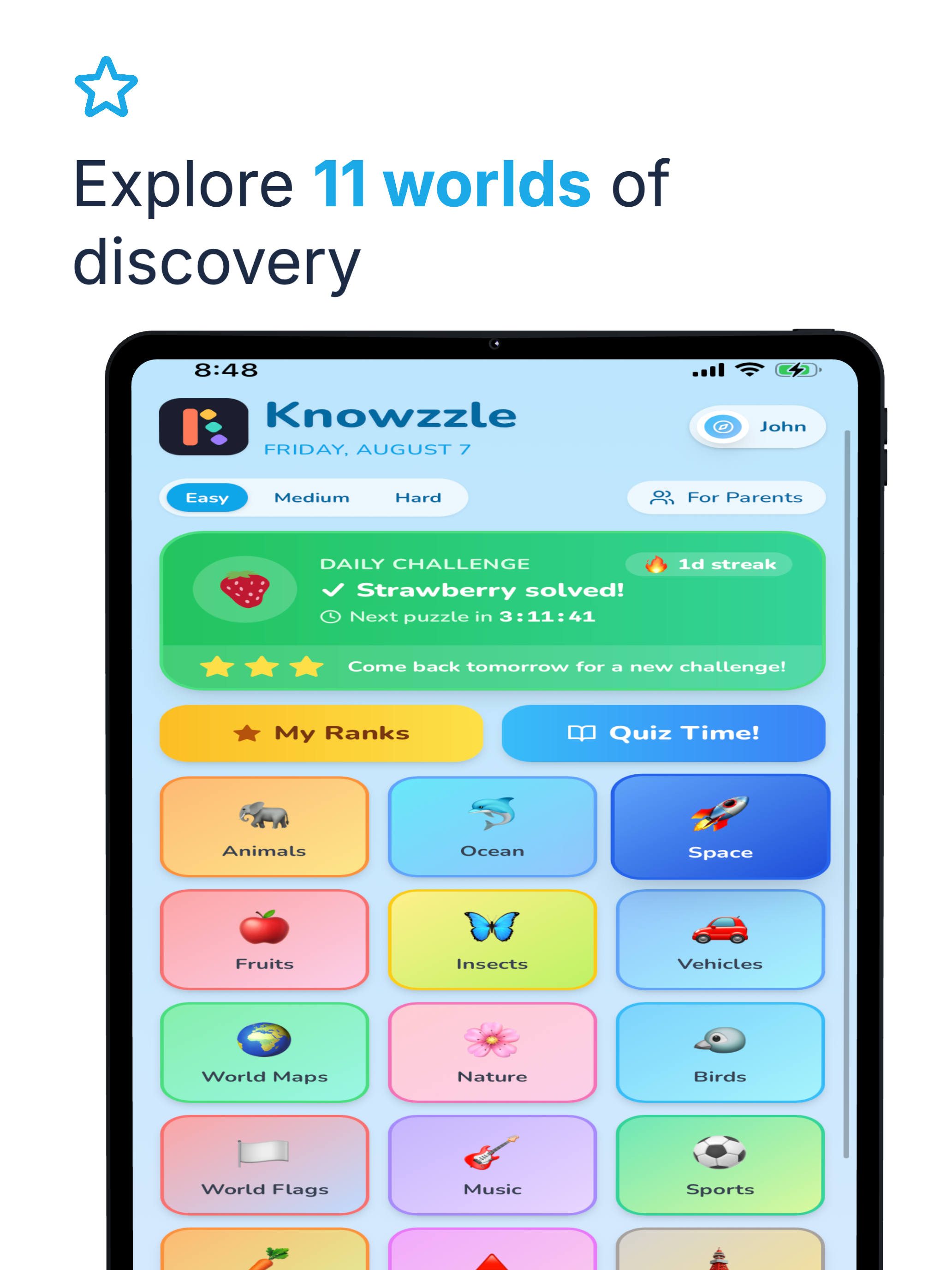 Knowzzle: Kids Puzzles & Quiz screenshot 11