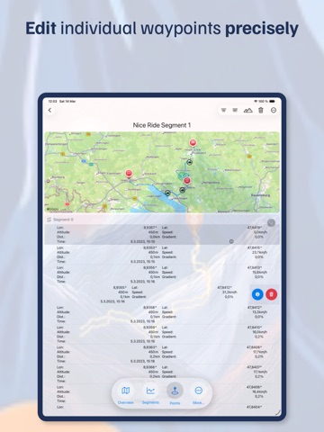 GPX Editor Pro iPad screenshot