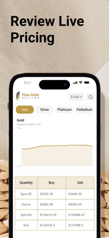 Fine Gold Bullion screenshot