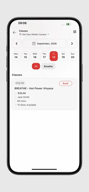 OTAC fitness screenshot 2