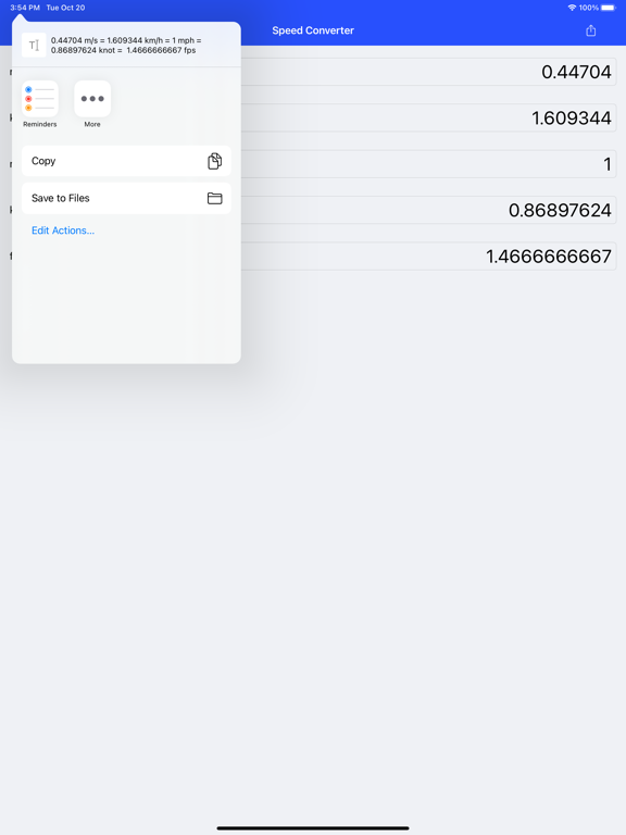 Screenshot #5 pour Speed Converter