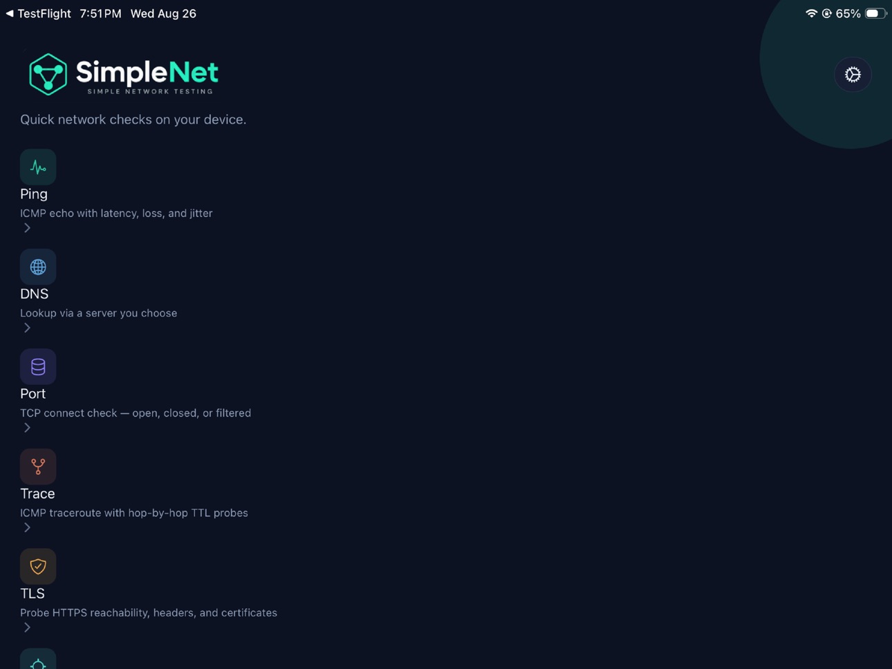 Screenshot 8 of SimpleNet Tools